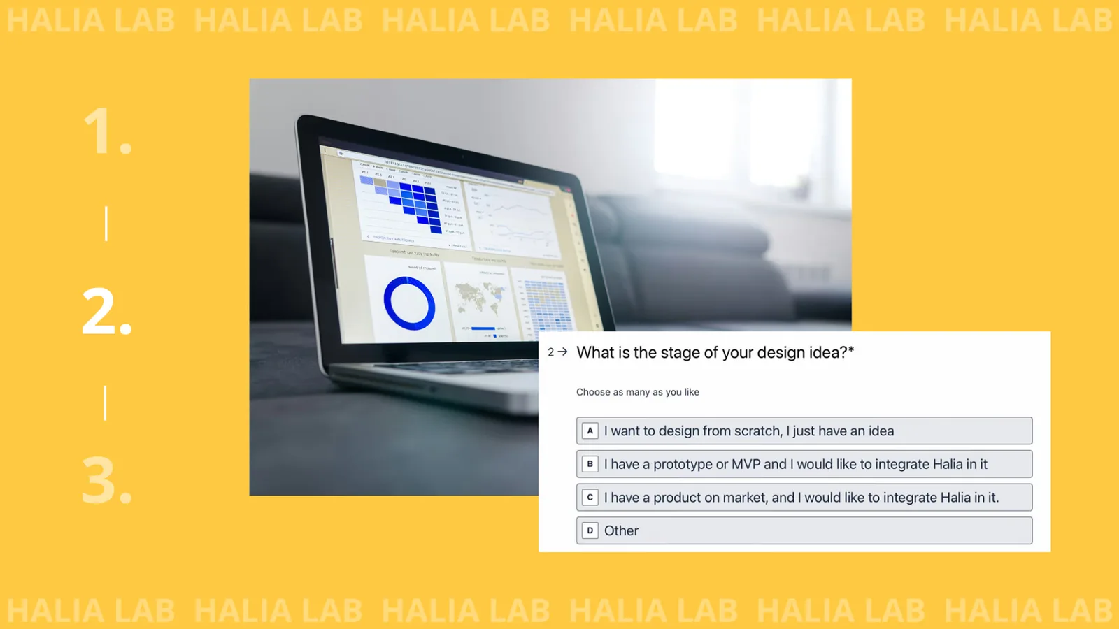 Example of a slide from the Impact Gala pitch.